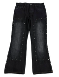 Black Studded Denims (Waist 34)