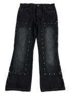 Black Studded Denims (Waist 34)