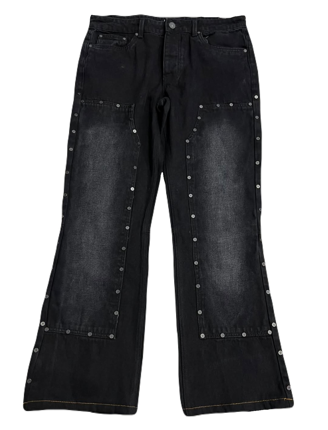 Black Studded Denims (Waist 34)