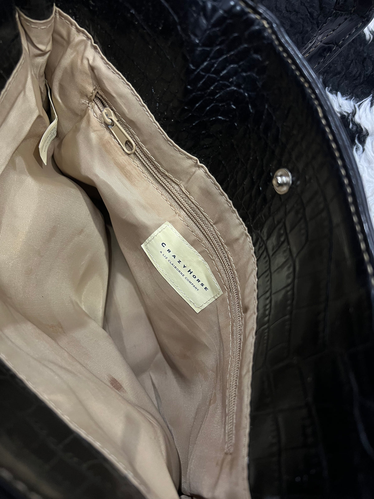 Crazy Horse Black Handbag