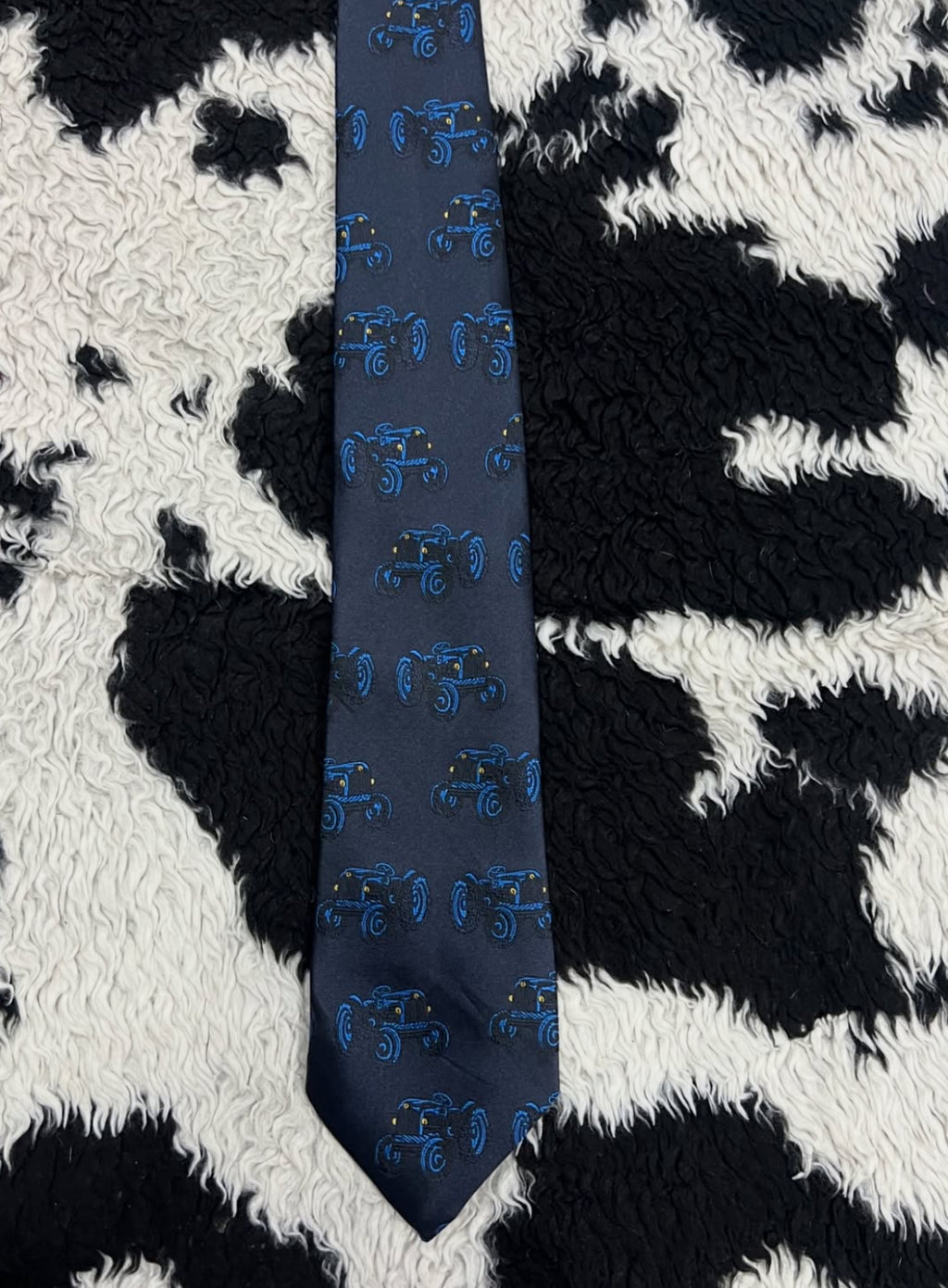 Embroidered Tractor Tie