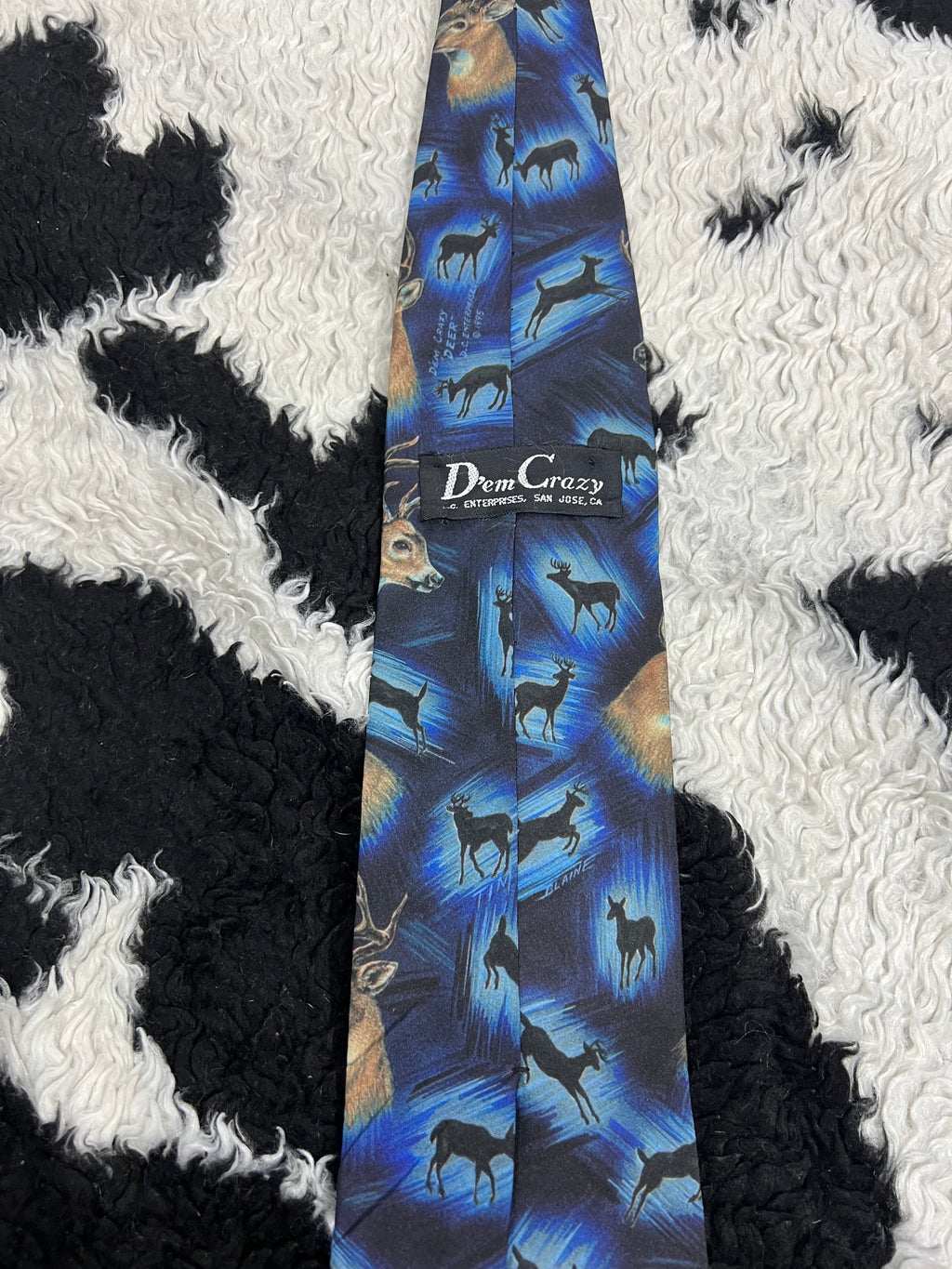 Reindeer Graphic Tie