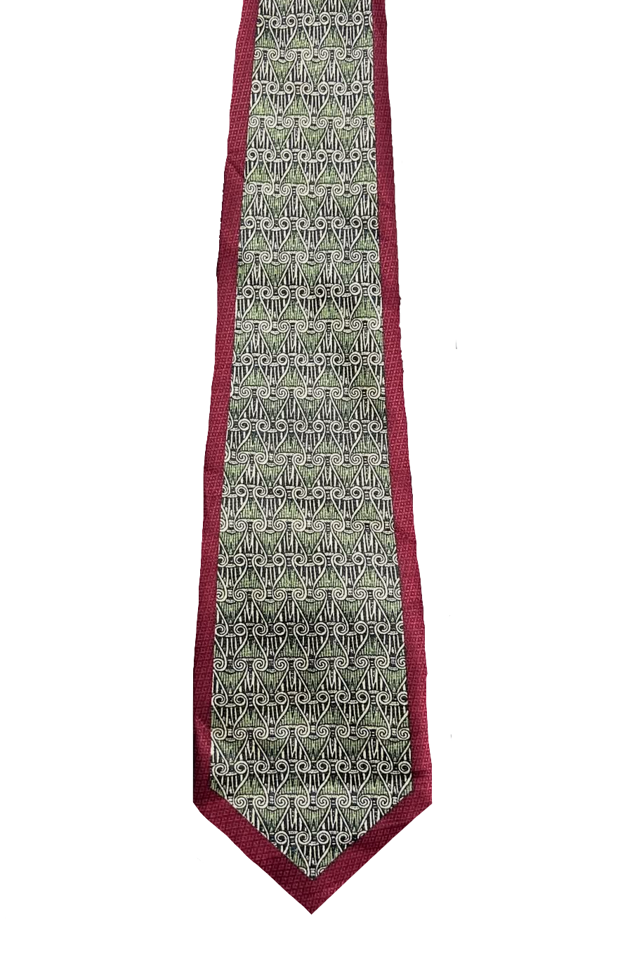 Gold City Maroon Bordered Tie