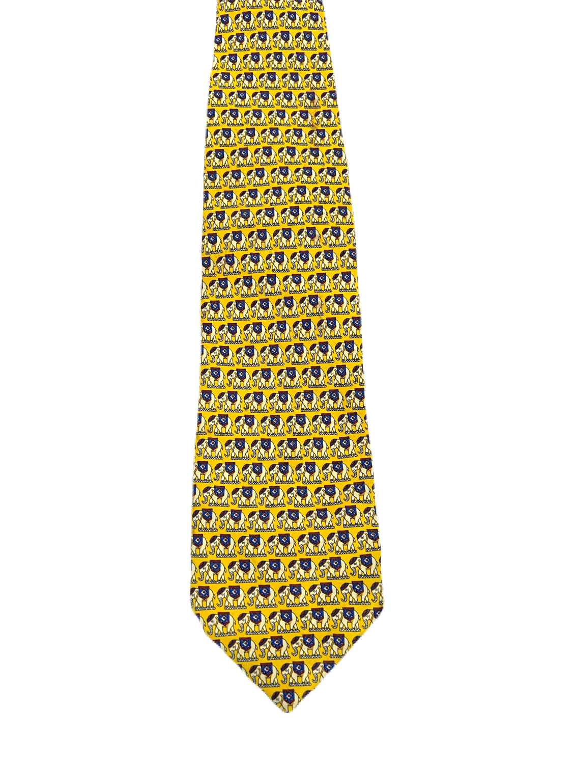 Vintage Rene Chagal Elephants Tie