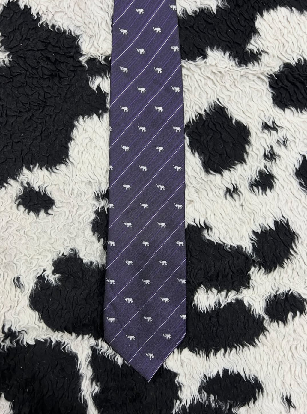Purple Elephants Tie
