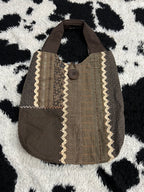 Brown Patchwork Bag