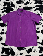 Charles Vögele Purple Half-Sleeve Buttonup