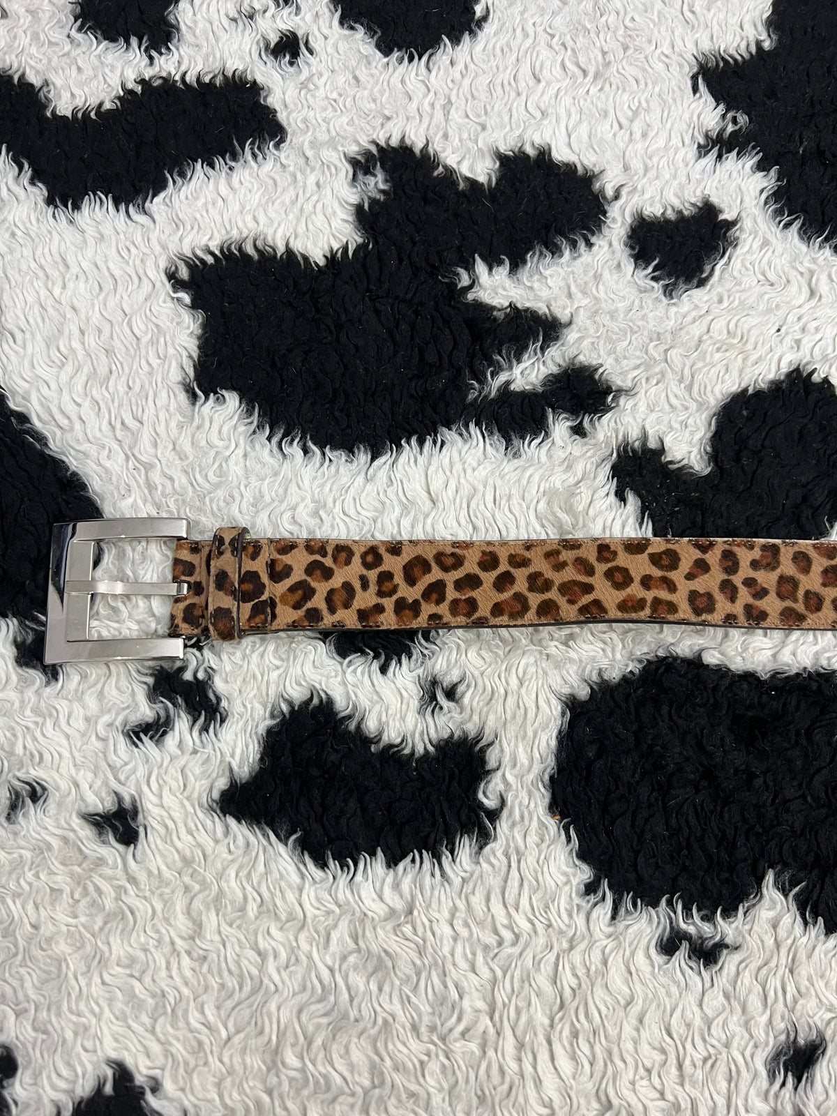 Cheetah Fur Belt