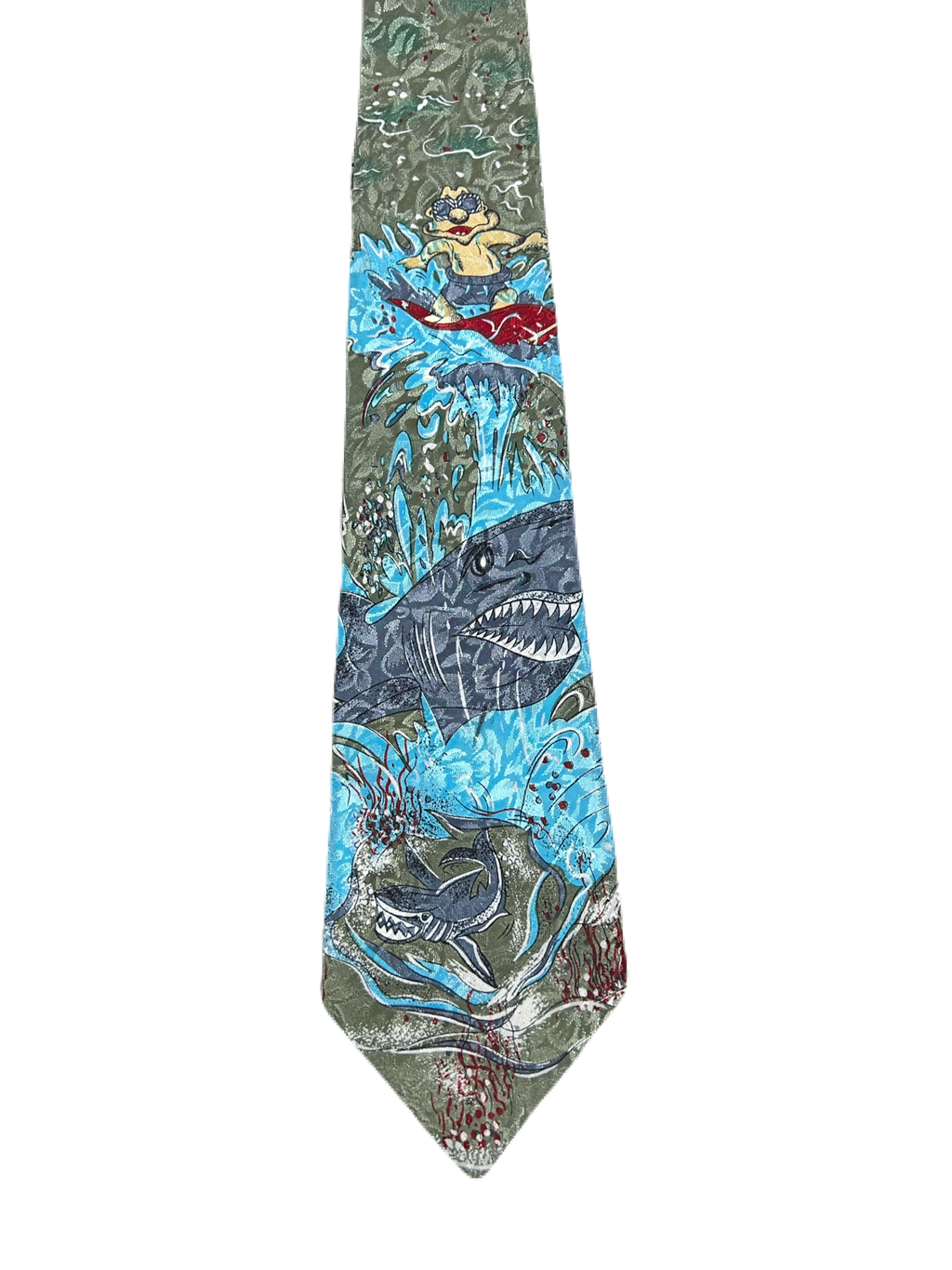 Shark Surfing Tie