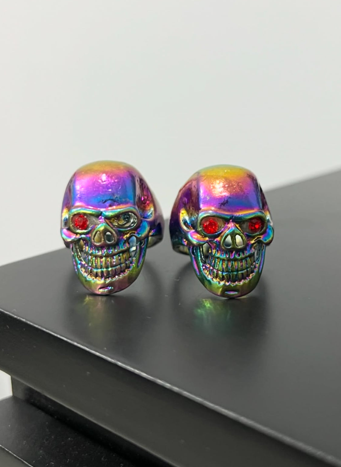 Rainbow Skull Chunky Ringh