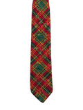 Hollyvogue Red & Green Plaid Tie