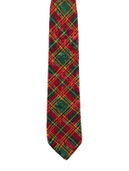 Hollyvogue Red & Green Plaid Tie