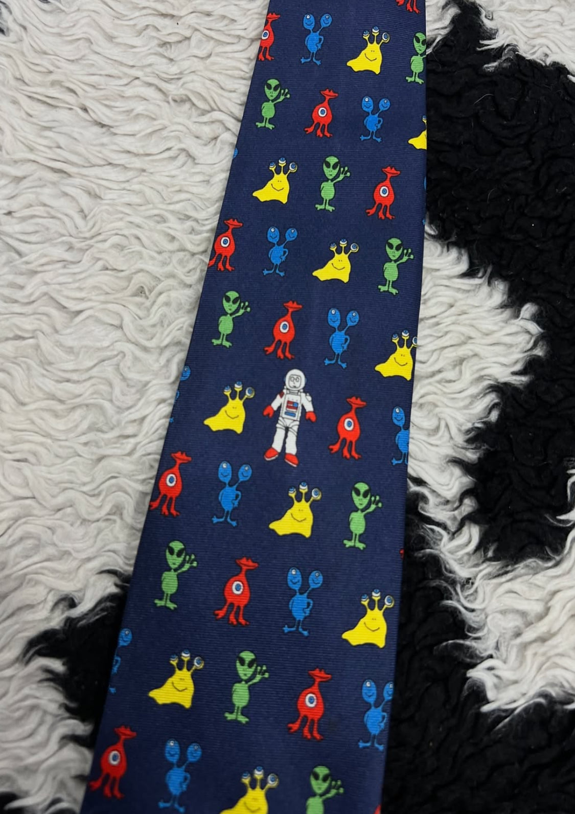 Aliens & Astronaut Tie