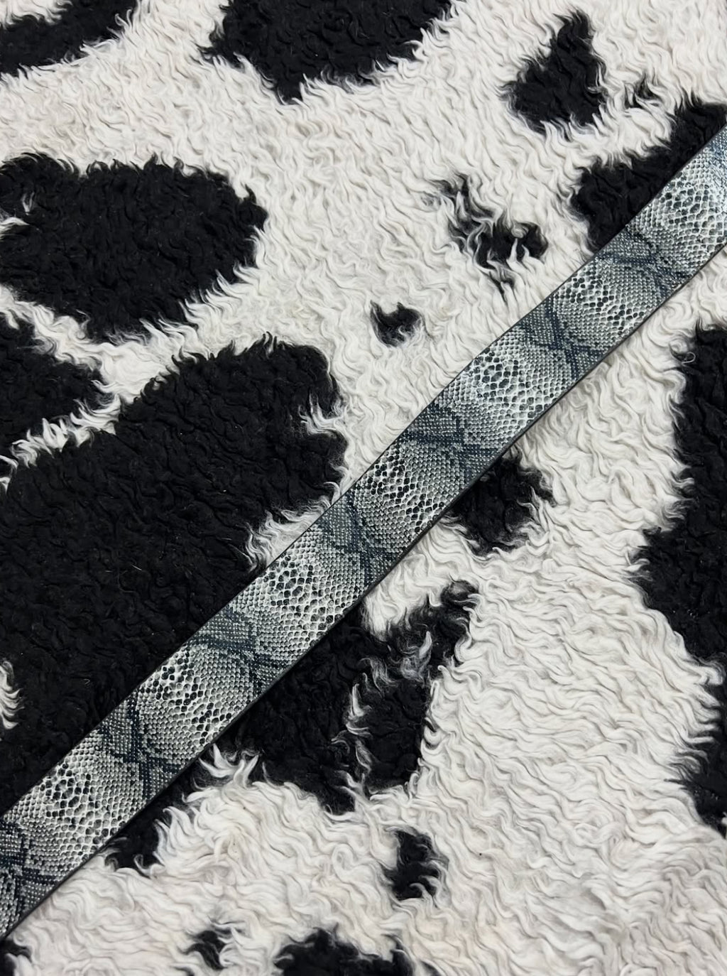 Grey Snake-Skin Belt