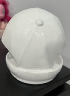 Ceramic Bunny Holding Umbrella Dish