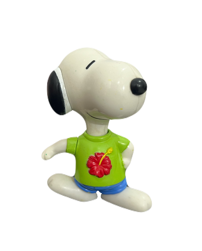 Vintage 1999 Malaysia Snoopy in Hibiscus T-shirt Figurine