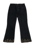 Fire Embroidered Pants (Tagged) (Waist 34)