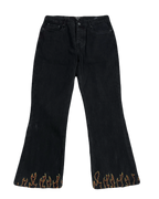 Fire Embroidered Pants (Tagged) (Waist 34)