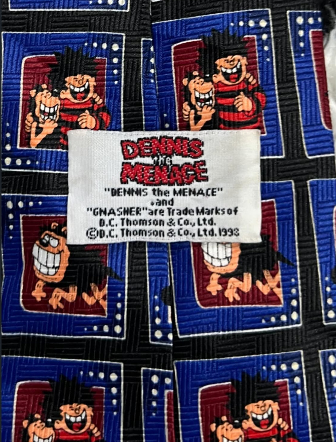 Vintage 1993 Dennis the Menace Tie