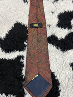 Fully Embroidered Vintage Pottery Tie