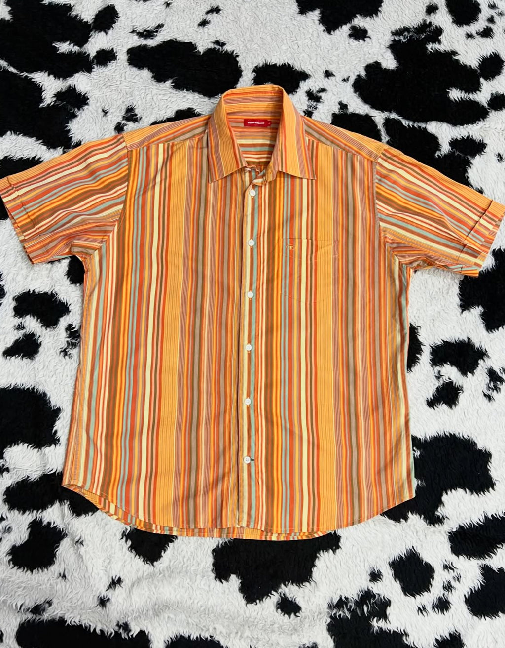 Tom Tailor Orange Striped Buttonup