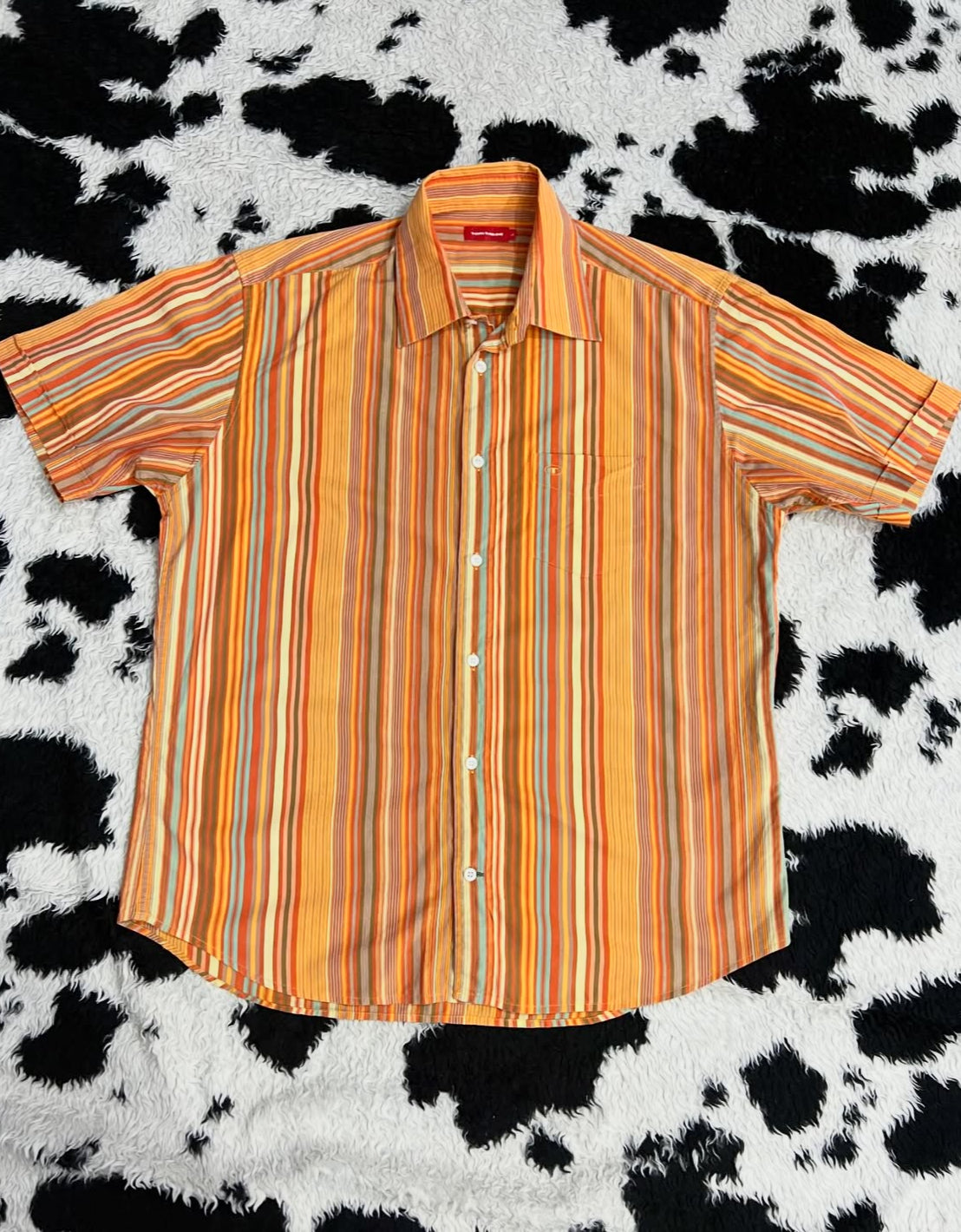 Tom Tailor Orange Striped Buttonup