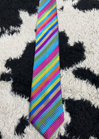 Vibrant Colorful Embroidered Tie