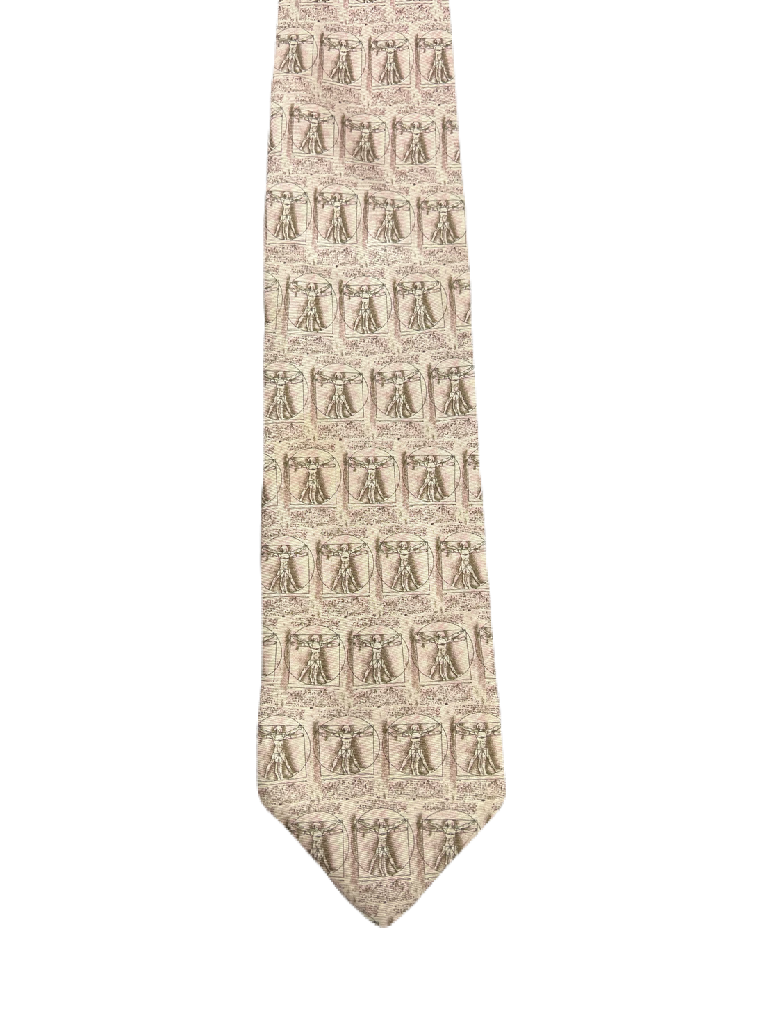 Leonardo Da Vinci Vitruvian Man Drawing Tie