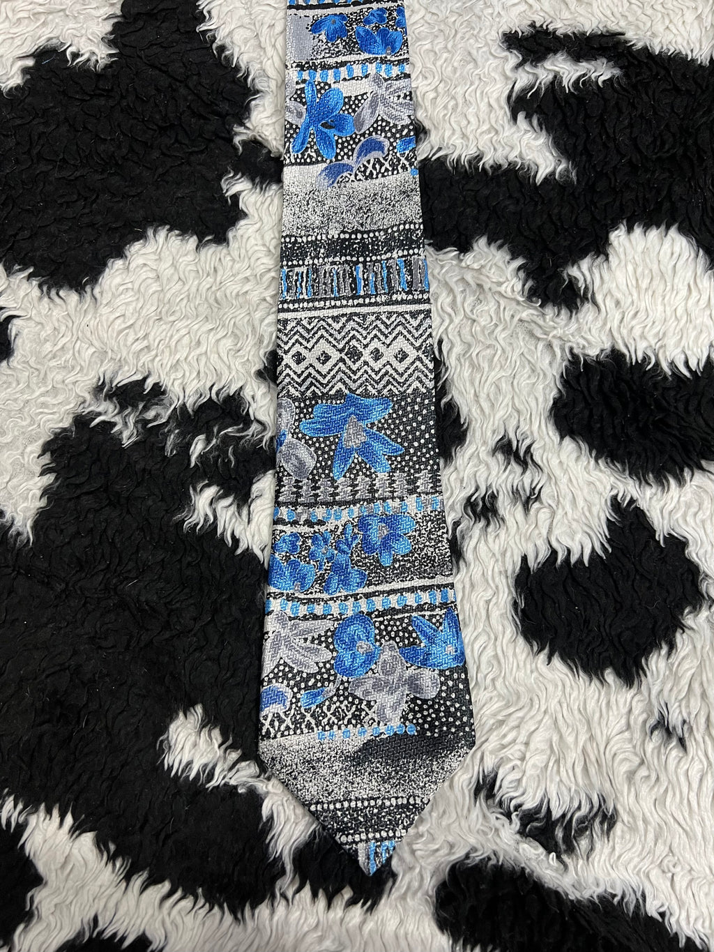 Blue Flowers Tie