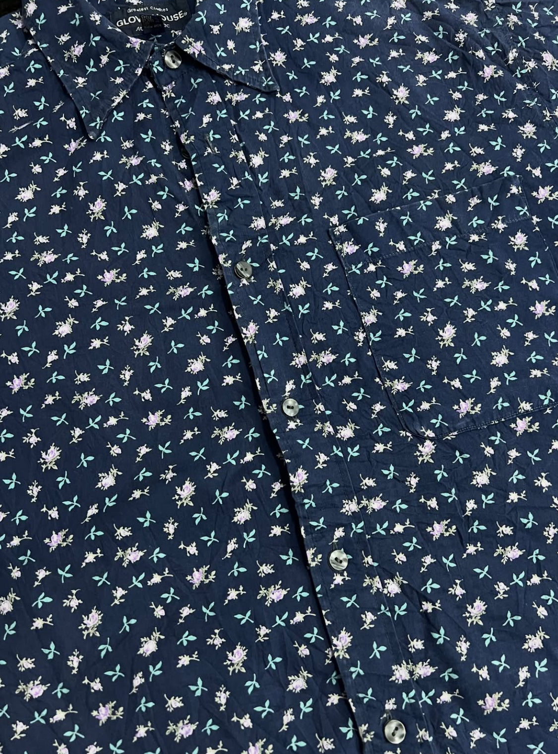 Glove House Half-Sleeve Floral Buttonup