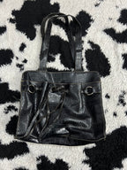 Crazy Horse Black Handbag