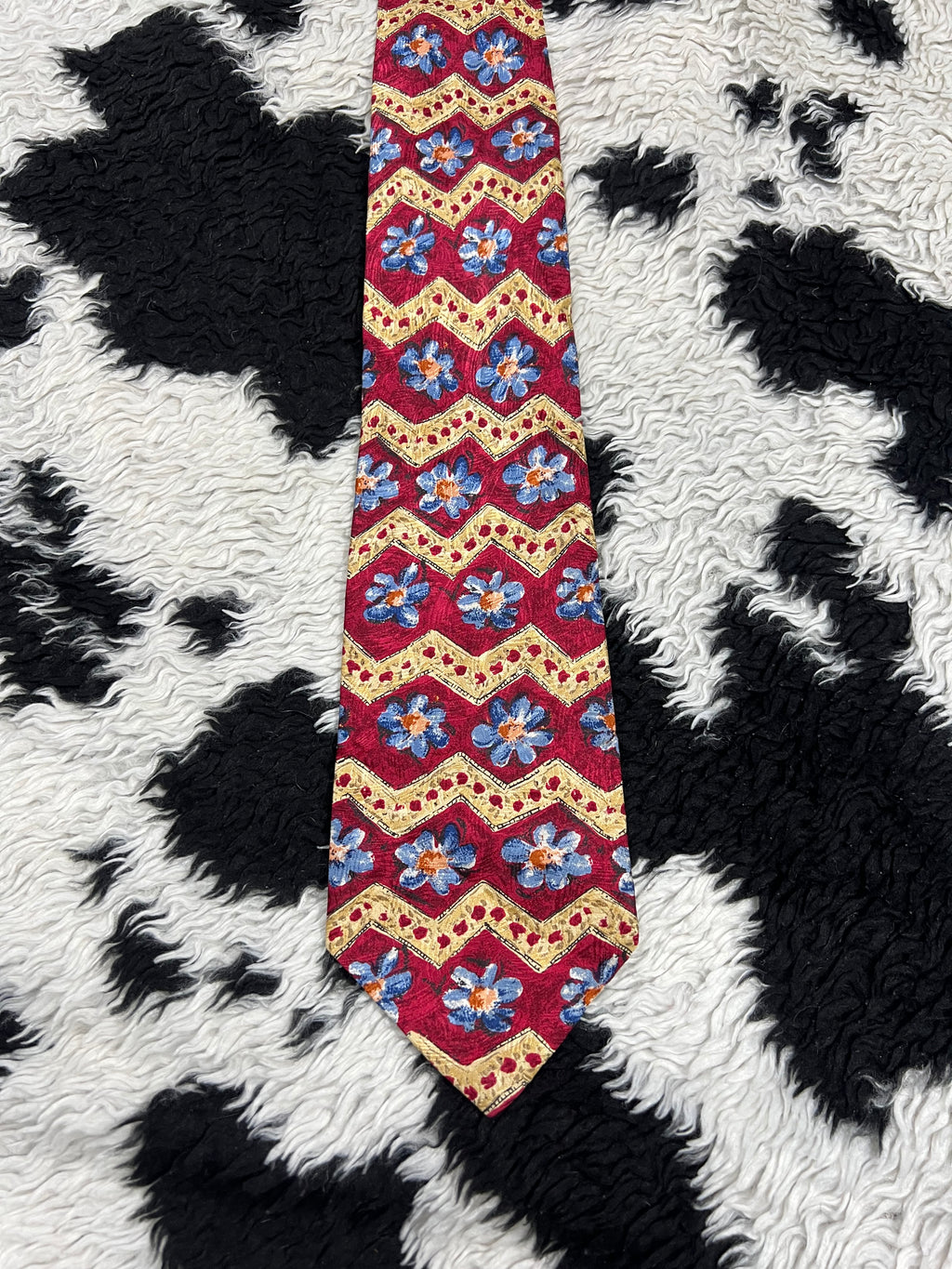 Pierre Cardin Red Floral Tie