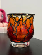Fire Glass Candle Holder