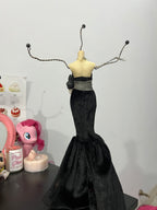 Black Dress Jewelry Mannequin