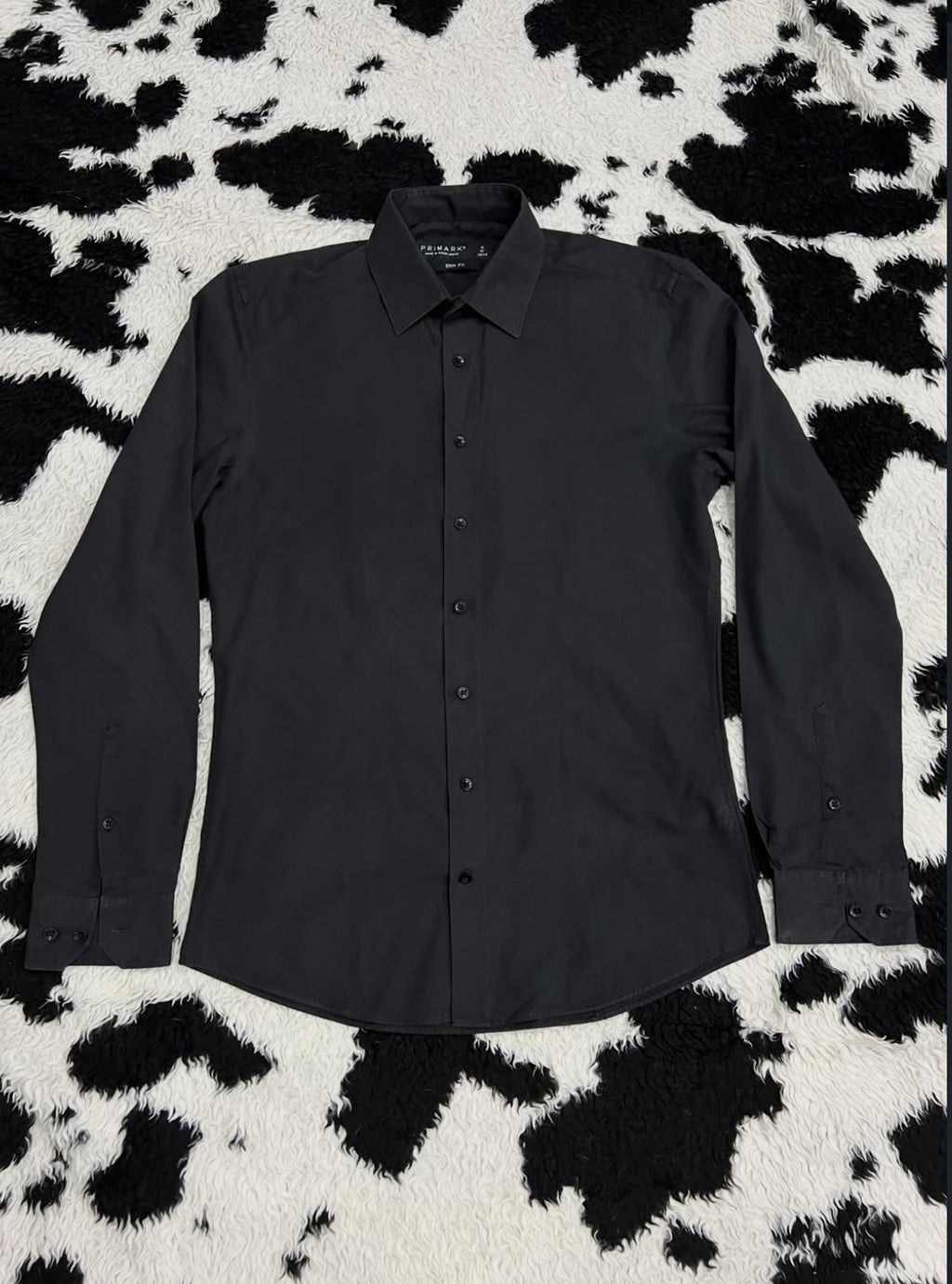 Primark Slim-Fit Black Buttonup