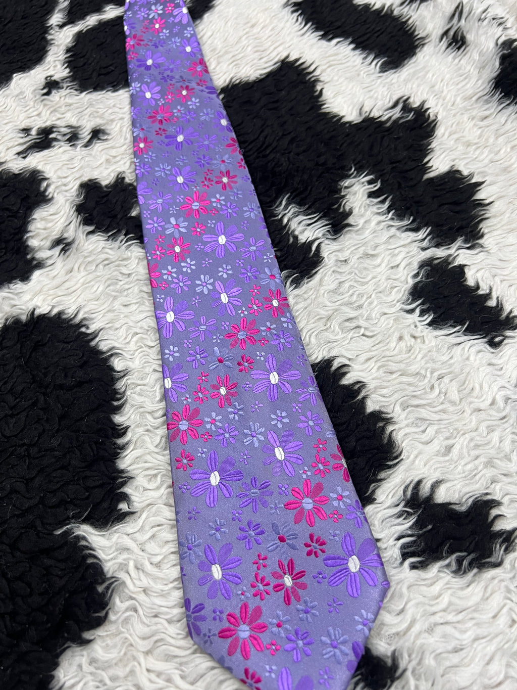 Purple & Pink Floral Tie