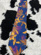 St. Micheal Blue & Yellow Lily Tie