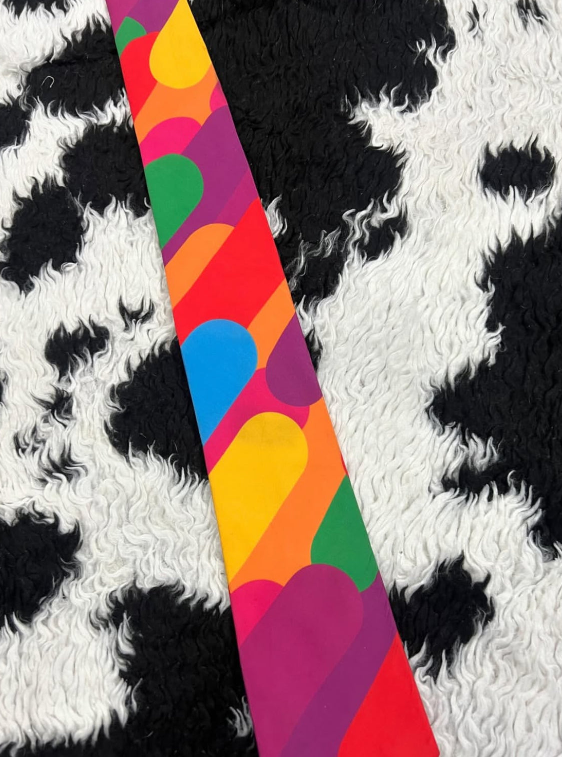 Vibrant Rainbow Tie