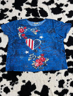 y2k Americana Heart Tee (Extra Large)