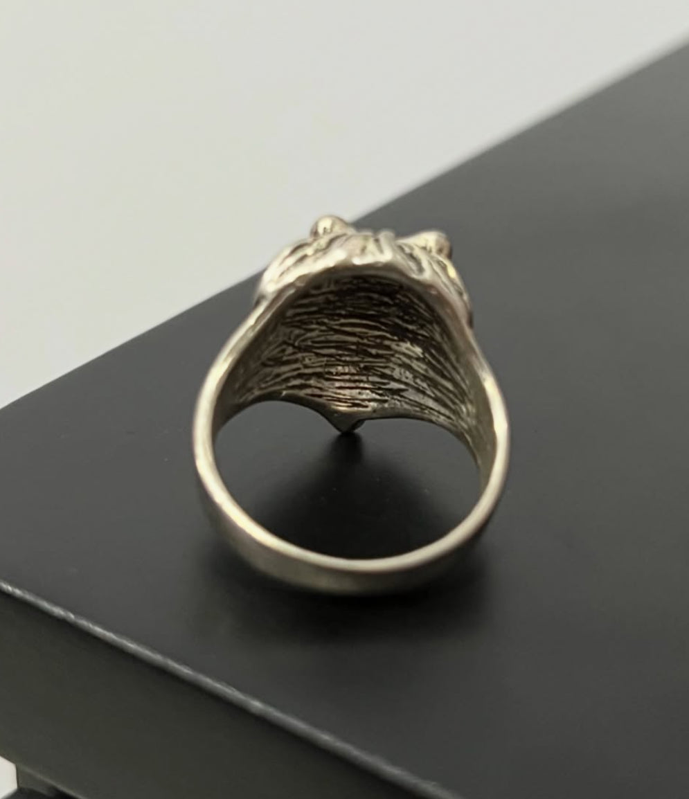 Silver Lion Ring