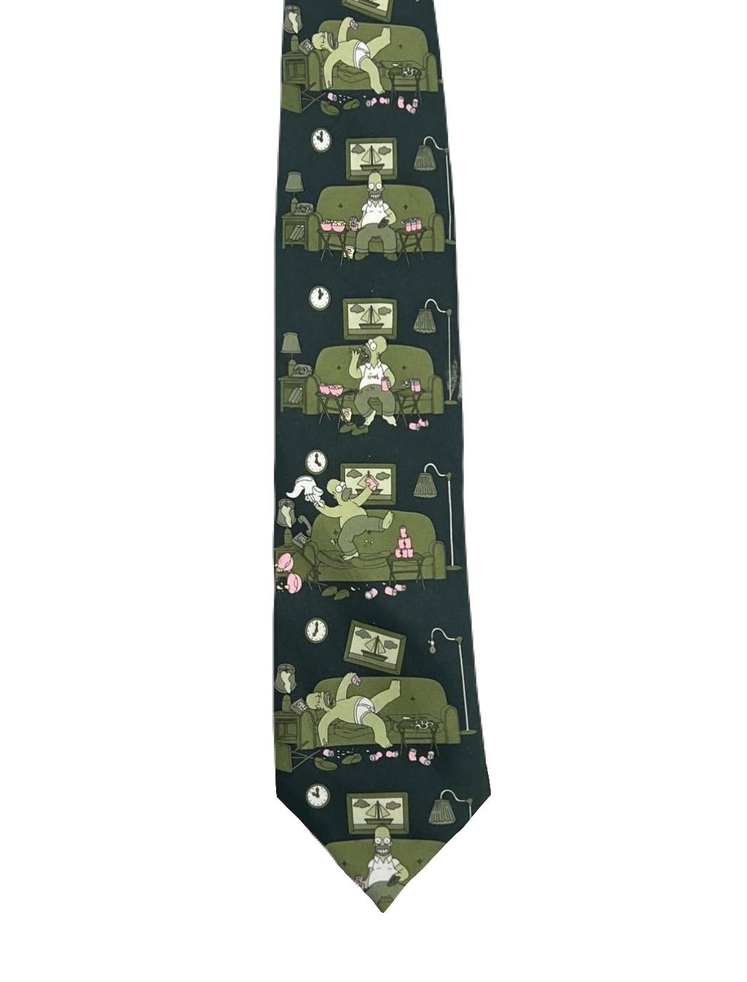 Homer Simpson on Couch Tie