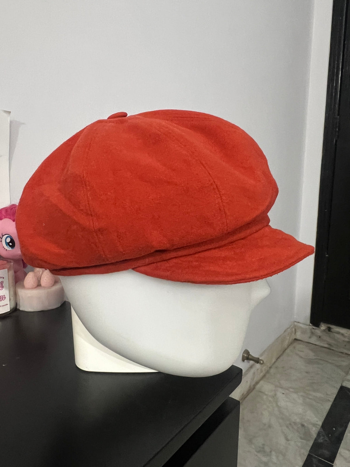Orange Floral Cap