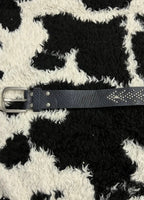 Dark Blue Scaled Beaded Belt