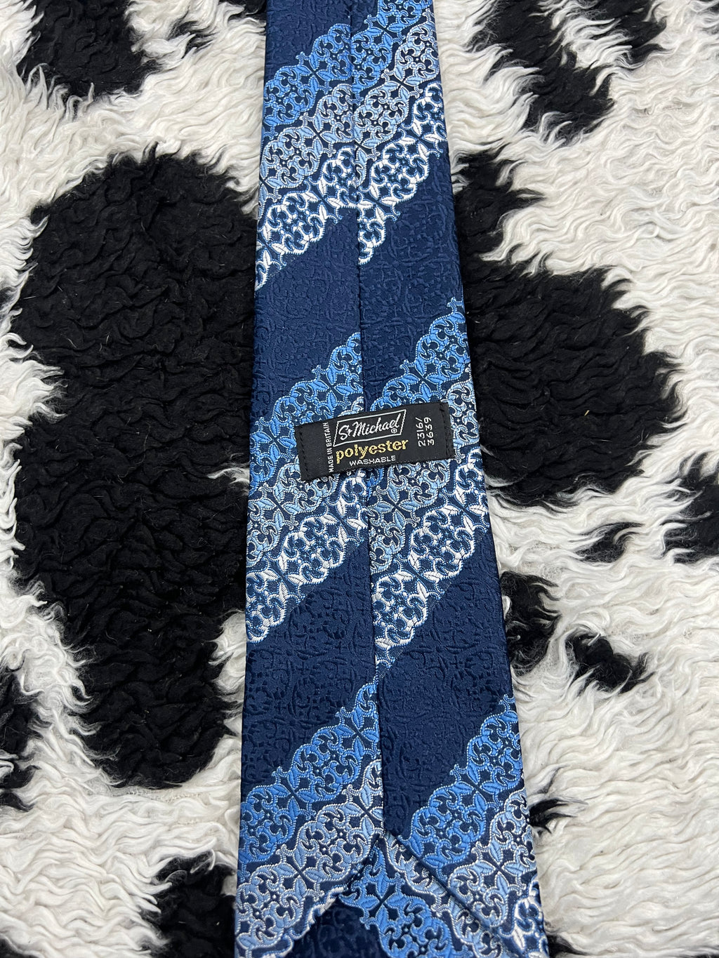 St. Micheal Blue Embroidered Tie
