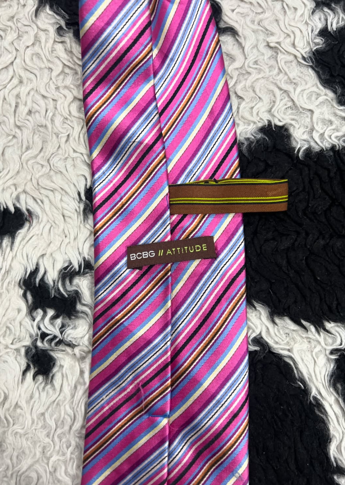Pink Striped Tie