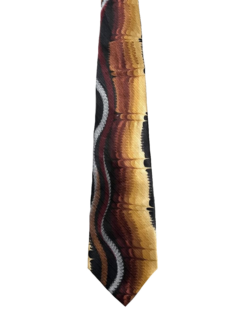 John Blair Brown Abstract Tie