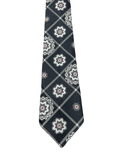 Keynote Black & White Embroidered Tie