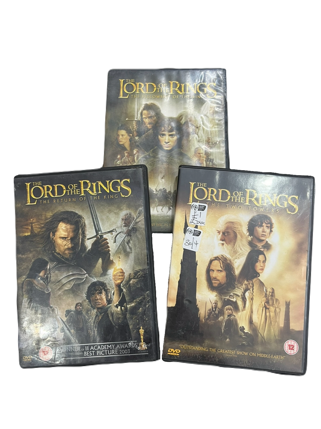 Lord of the Rings DVDs (Two Disc Sets)