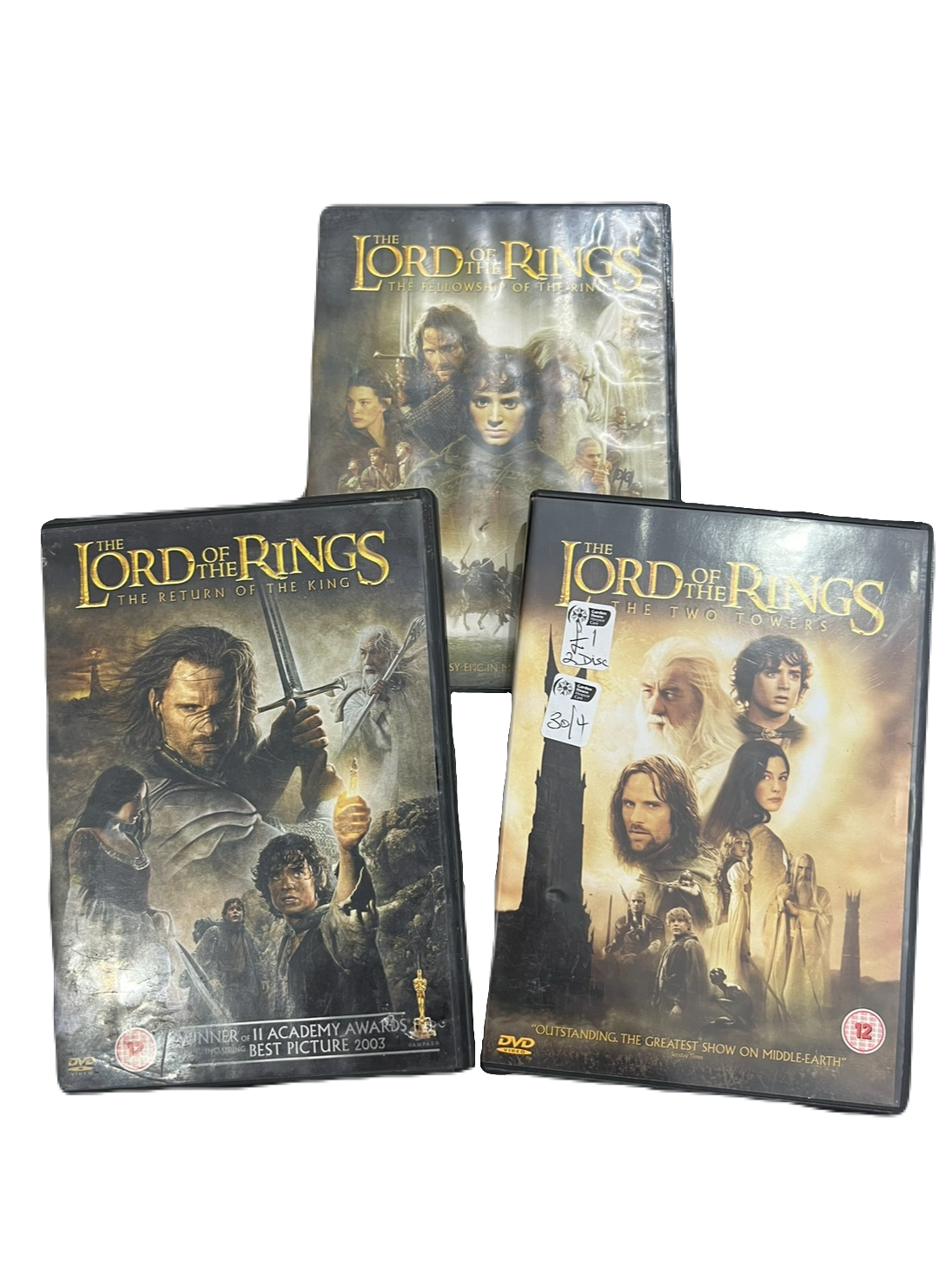 Lord of the Rings DVDs (Two Disc Sets)