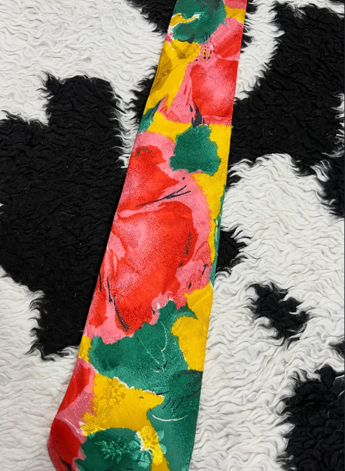 Yellow & Pink Floral Tie